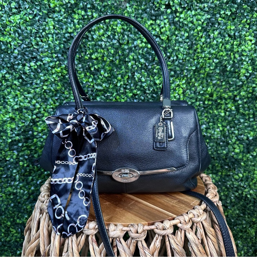 Coach Black MADISON SMALL‎ LEATHER MADELINE